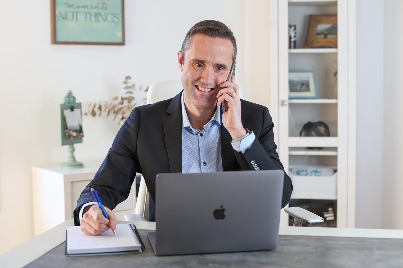 Josh Tagg working with a client